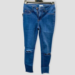 blue asphalt jeggings